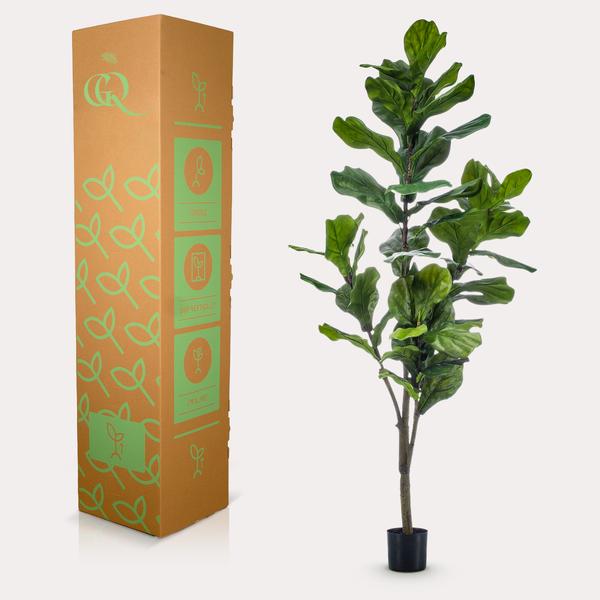 Ficus Lyrata / Tabaksplant - kunstplant - h 150cm