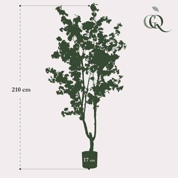 Prunus / Kersenbloesem - Wit - kunstplant - h 210cm