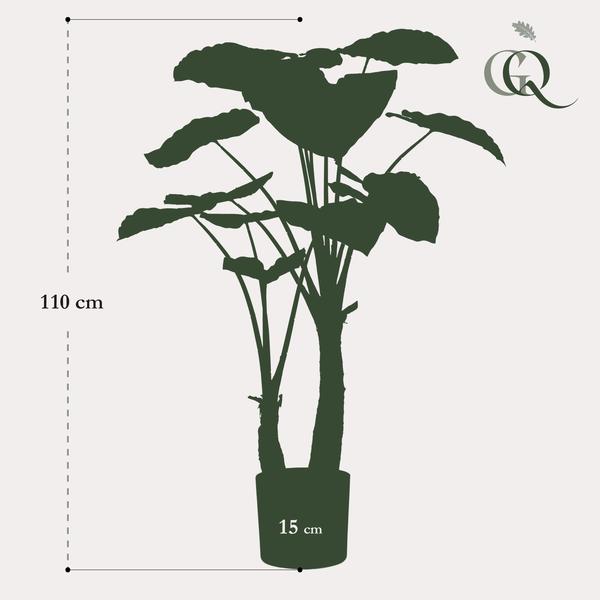 Alocasia / Olifantsoor - kunstplant - h 110cm